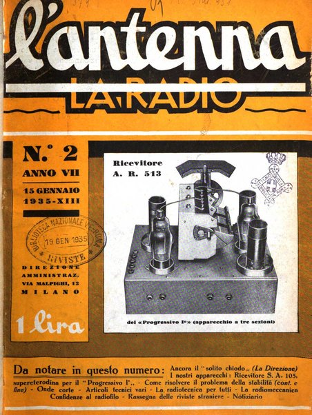 L'antenna quindicinale illustrato dei radio-amatori italiani