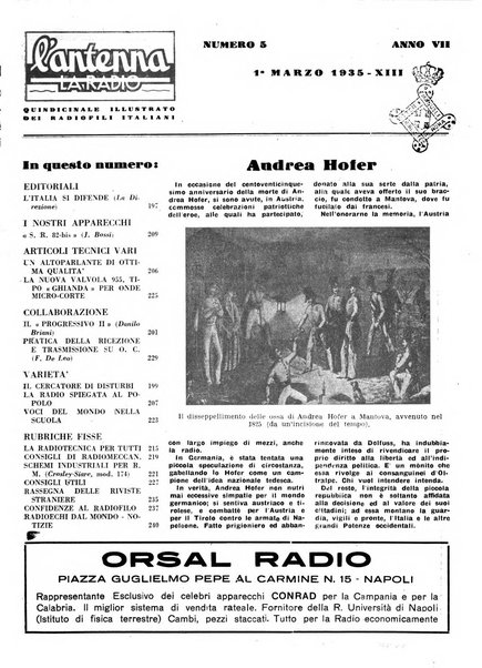 L'antenna quindicinale illustrato dei radio-amatori italiani