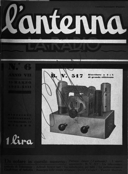 L'antenna quindicinale illustrato dei radio-amatori italiani