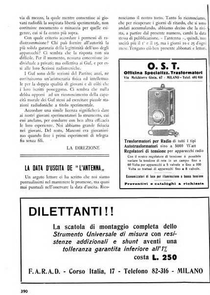 L'antenna quindicinale illustrato dei radio-amatori italiani