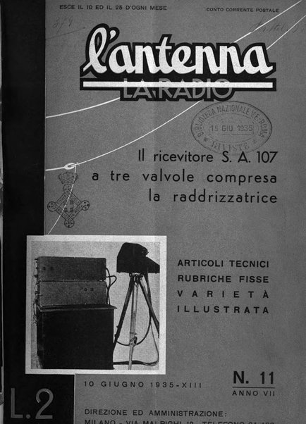 L'antenna quindicinale illustrato dei radio-amatori italiani