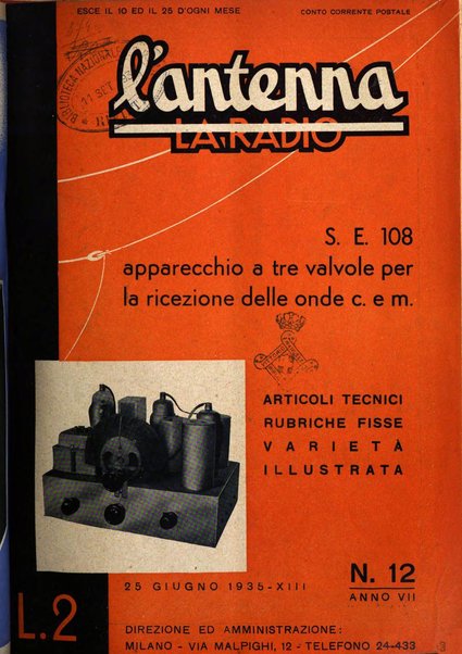 L'antenna quindicinale illustrato dei radio-amatori italiani