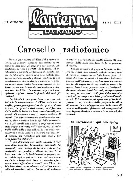 L'antenna quindicinale illustrato dei radio-amatori italiani