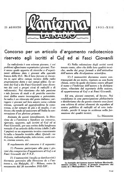 L'antenna quindicinale illustrato dei radio-amatori italiani