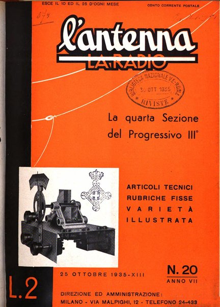 L'antenna quindicinale illustrato dei radio-amatori italiani