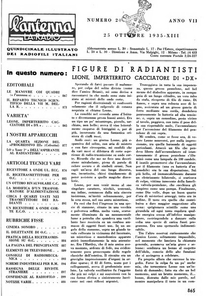 L'antenna quindicinale illustrato dei radio-amatori italiani