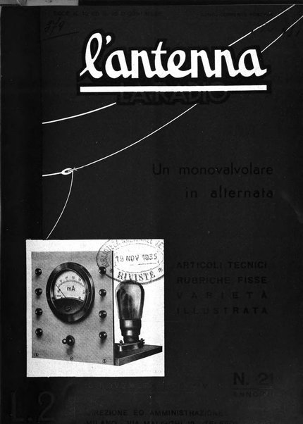 L'antenna quindicinale illustrato dei radio-amatori italiani