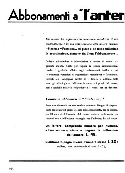 L'antenna quindicinale illustrato dei radio-amatori italiani