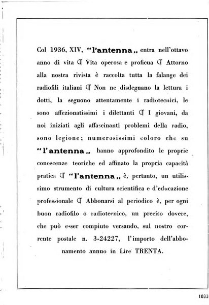 L'antenna quindicinale illustrato dei radio-amatori italiani