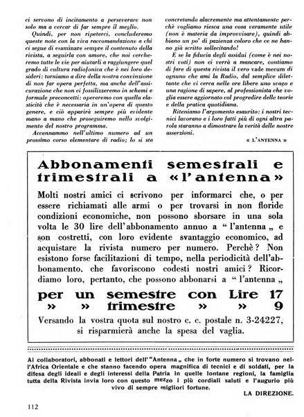 L'antenna quindicinale illustrato dei radio-amatori italiani