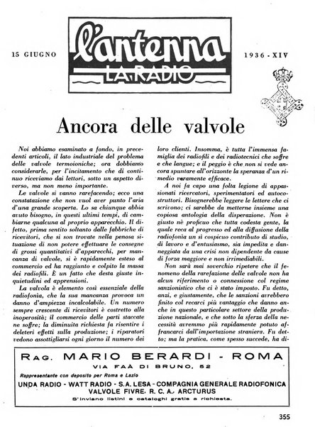 L'antenna quindicinale illustrato dei radio-amatori italiani