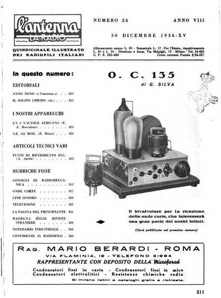 L'antenna quindicinale illustrato dei radio-amatori italiani