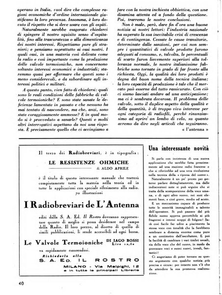 L'antenna quindicinale illustrato dei radio-amatori italiani