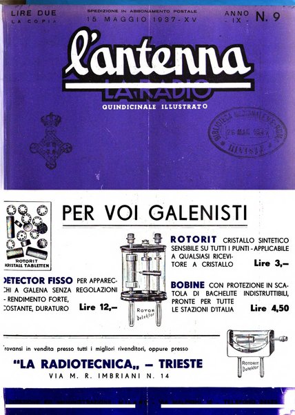 L'antenna quindicinale illustrato dei radio-amatori italiani