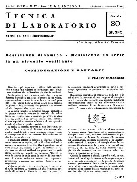 L'antenna quindicinale illustrato dei radio-amatori italiani