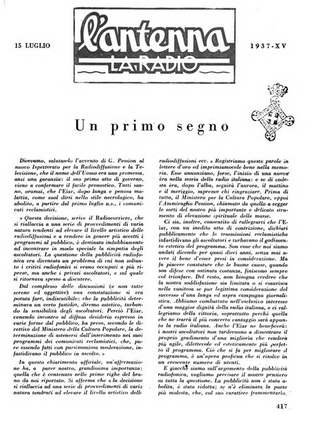 L'antenna quindicinale illustrato dei radio-amatori italiani