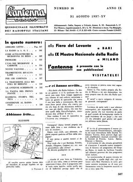 L'antenna quindicinale illustrato dei radio-amatori italiani