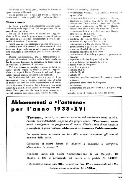 L'antenna quindicinale illustrato dei radio-amatori italiani