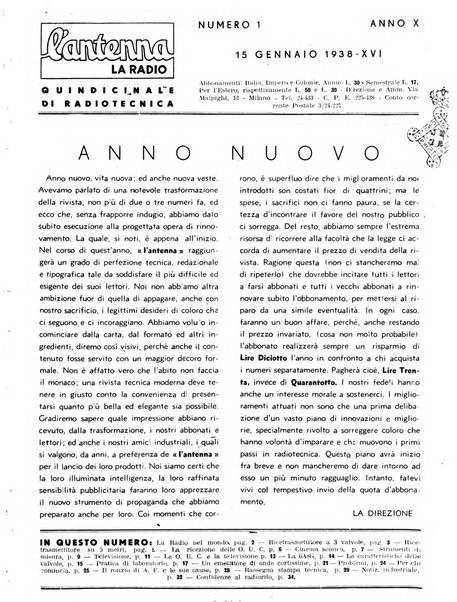 L'antenna quindicinale illustrato dei radio-amatori italiani