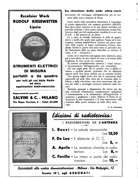 L'antenna quindicinale illustrato dei radio-amatori italiani