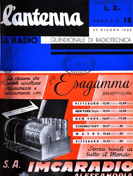 L'antenna quindicinale illustrato dei radio-amatori italiani