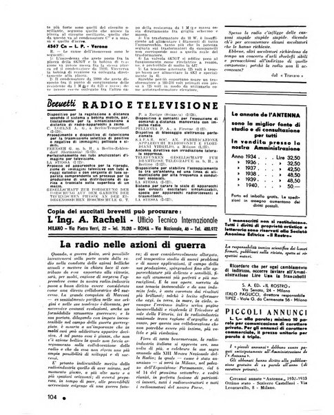 L'antenna quindicinale illustrato dei radio-amatori italiani