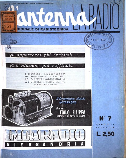 L'antenna quindicinale illustrato dei radio-amatori italiani