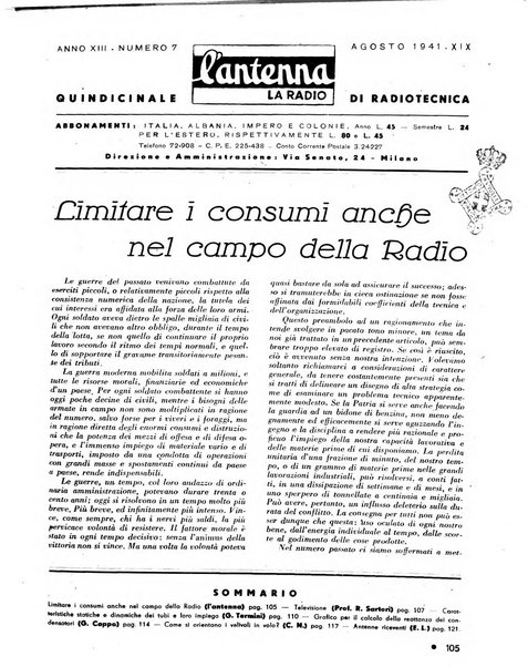 L'antenna quindicinale illustrato dei radio-amatori italiani