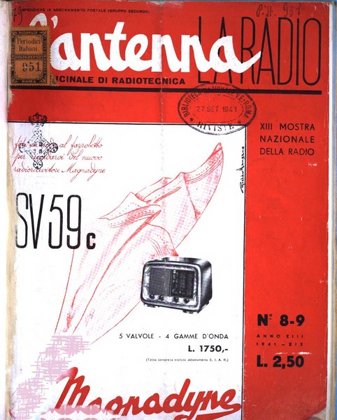 L'antenna quindicinale illustrato dei radio-amatori italiani