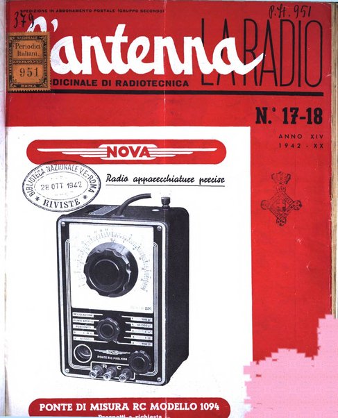 L'antenna quindicinale illustrato dei radio-amatori italiani