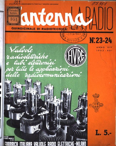 L'antenna quindicinale illustrato dei radio-amatori italiani