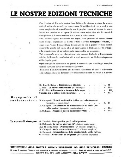 L'antenna quindicinale illustrato dei radio-amatori italiani