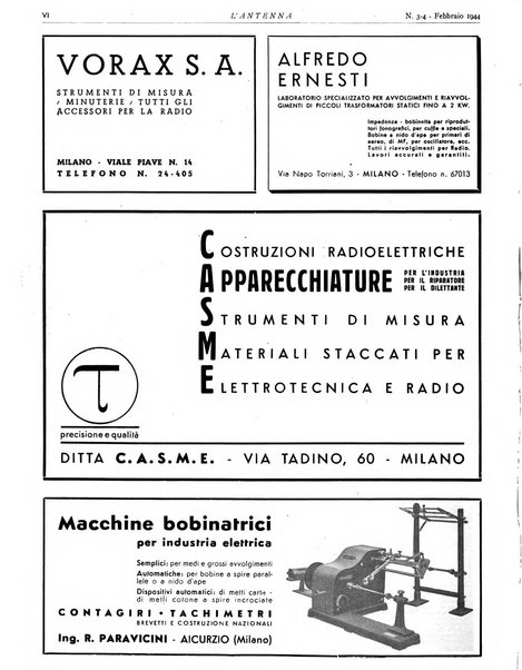 L'antenna quindicinale illustrato dei radio-amatori italiani