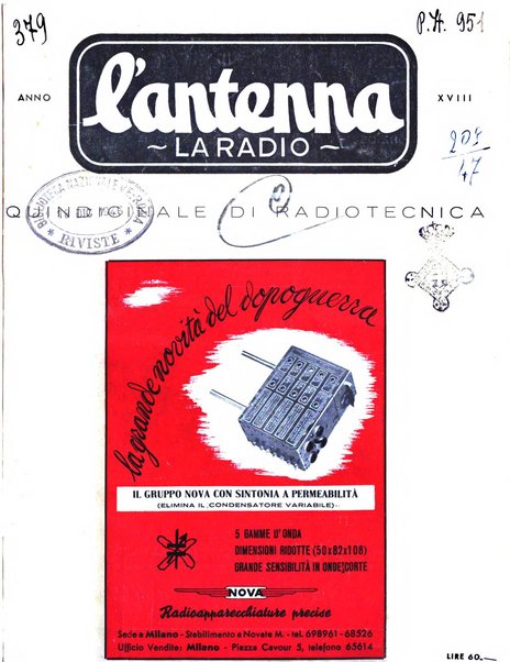 L'antenna quindicinale illustrato dei radio-amatori italiani