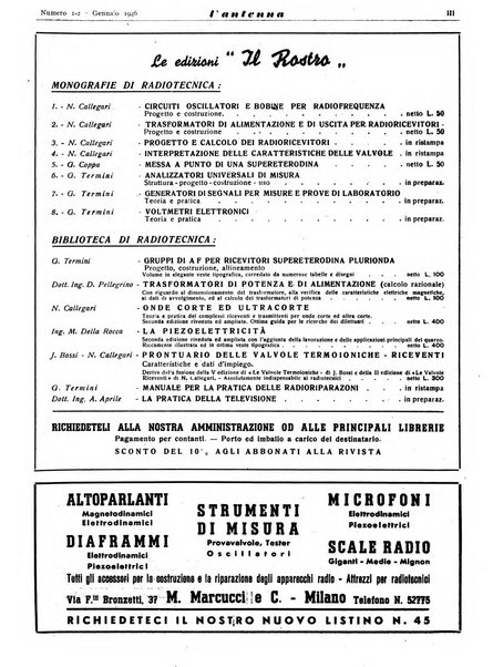 L'antenna quindicinale illustrato dei radio-amatori italiani