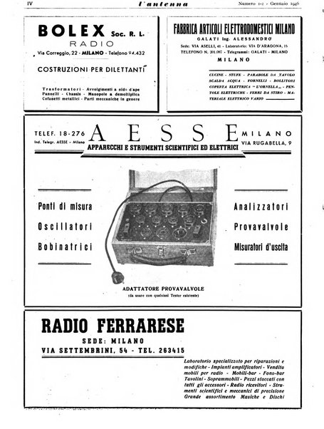 L'antenna quindicinale illustrato dei radio-amatori italiani