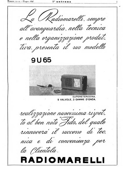 L'antenna quindicinale illustrato dei radio-amatori italiani