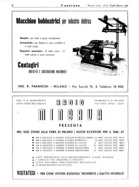 L'antenna quindicinale illustrato dei radio-amatori italiani