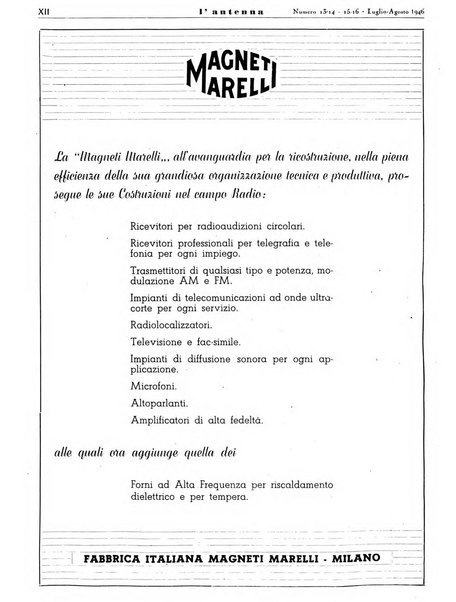 L'antenna quindicinale illustrato dei radio-amatori italiani