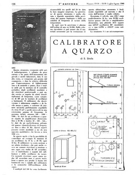 L'antenna quindicinale illustrato dei radio-amatori italiani