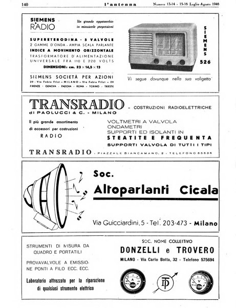 L'antenna quindicinale illustrato dei radio-amatori italiani