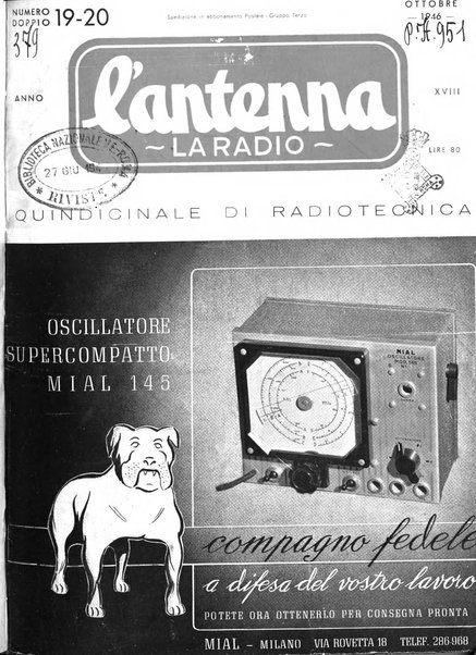 L'antenna quindicinale illustrato dei radio-amatori italiani