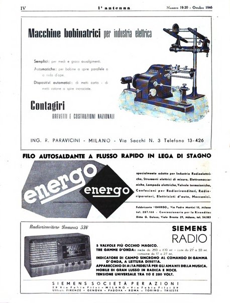 L'antenna quindicinale illustrato dei radio-amatori italiani