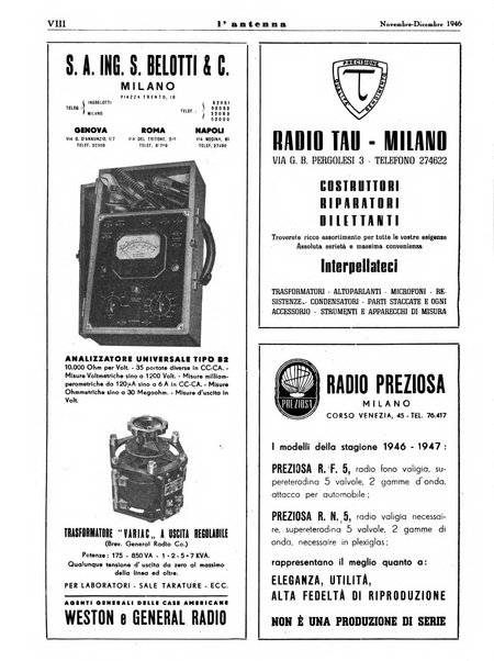 L'antenna quindicinale illustrato dei radio-amatori italiani