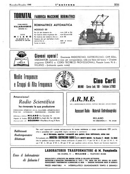 L'antenna quindicinale illustrato dei radio-amatori italiani