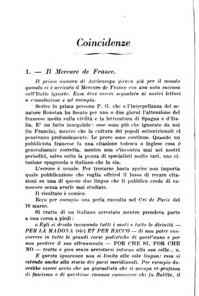 Antieuropa rassegna mensile di azione e pensiero della giovinezza rivoluzionaria fascista