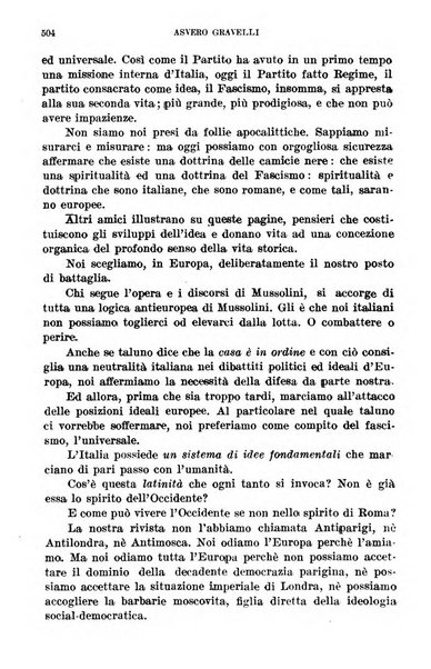 Antieuropa rassegna mensile di azione e pensiero della giovinezza rivoluzionaria fascista