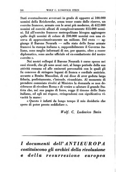 Antieuropa rassegna mensile di azione e pensiero della giovinezza rivoluzionaria fascista