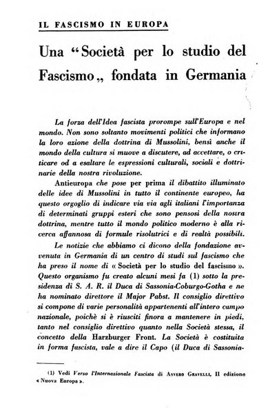 Antieuropa rassegna mensile di azione e pensiero della giovinezza rivoluzionaria fascista