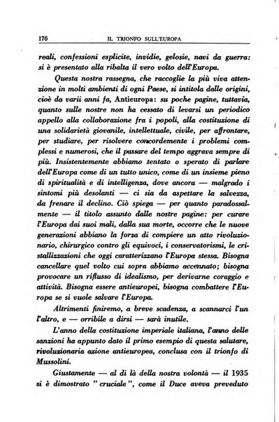 Antieuropa rassegna mensile di azione e pensiero della giovinezza rivoluzionaria fascista